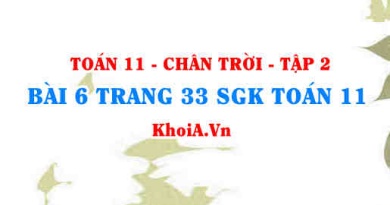 Bài 6 trang 33 Toán 11 Tập 2 Chân trời sáng tạo